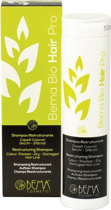 Shampoo capelli secchi, Colorati Ristrutturante Bio 200ml